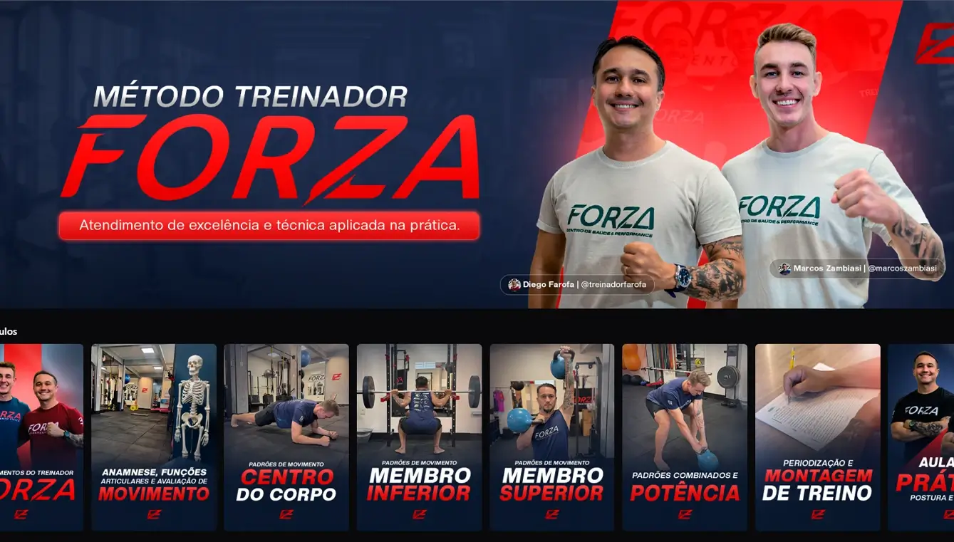 Área de membros construída por Fernando Siqueira — tela 11