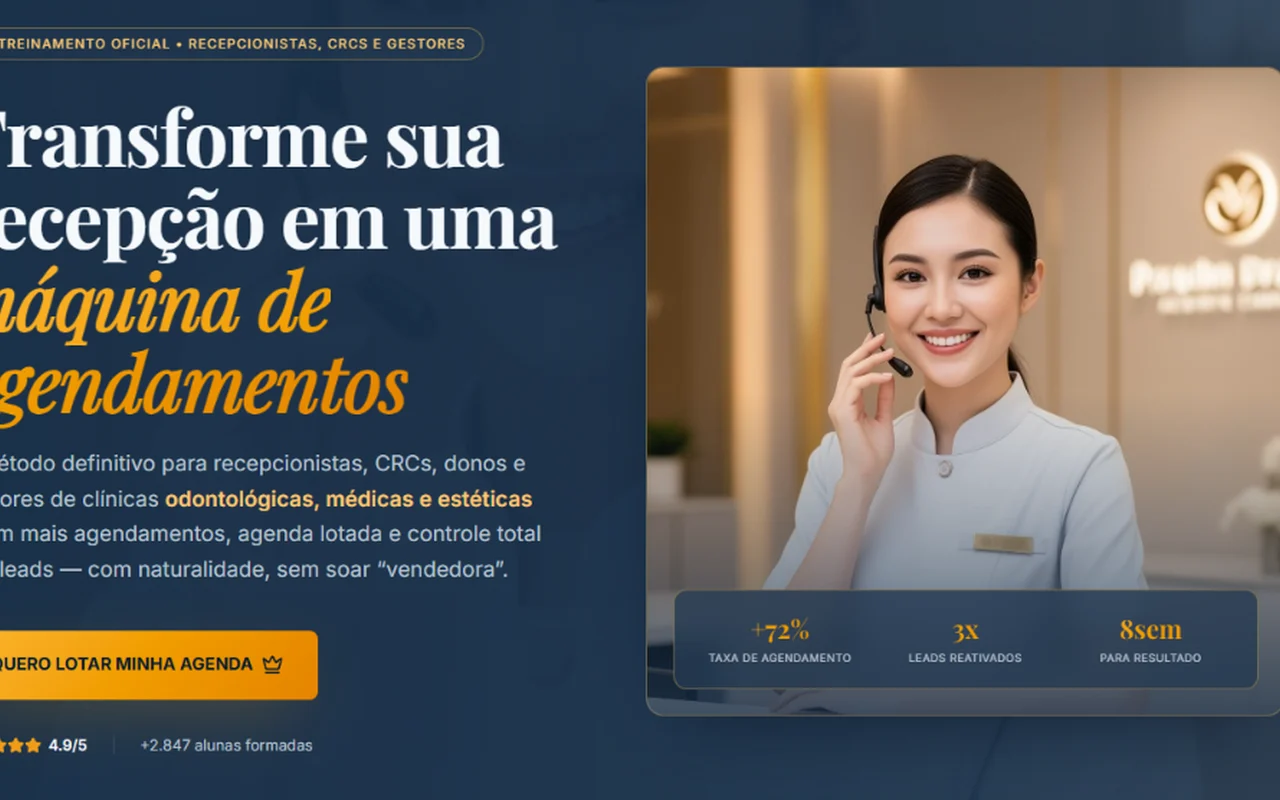 Página de captura para clínicas