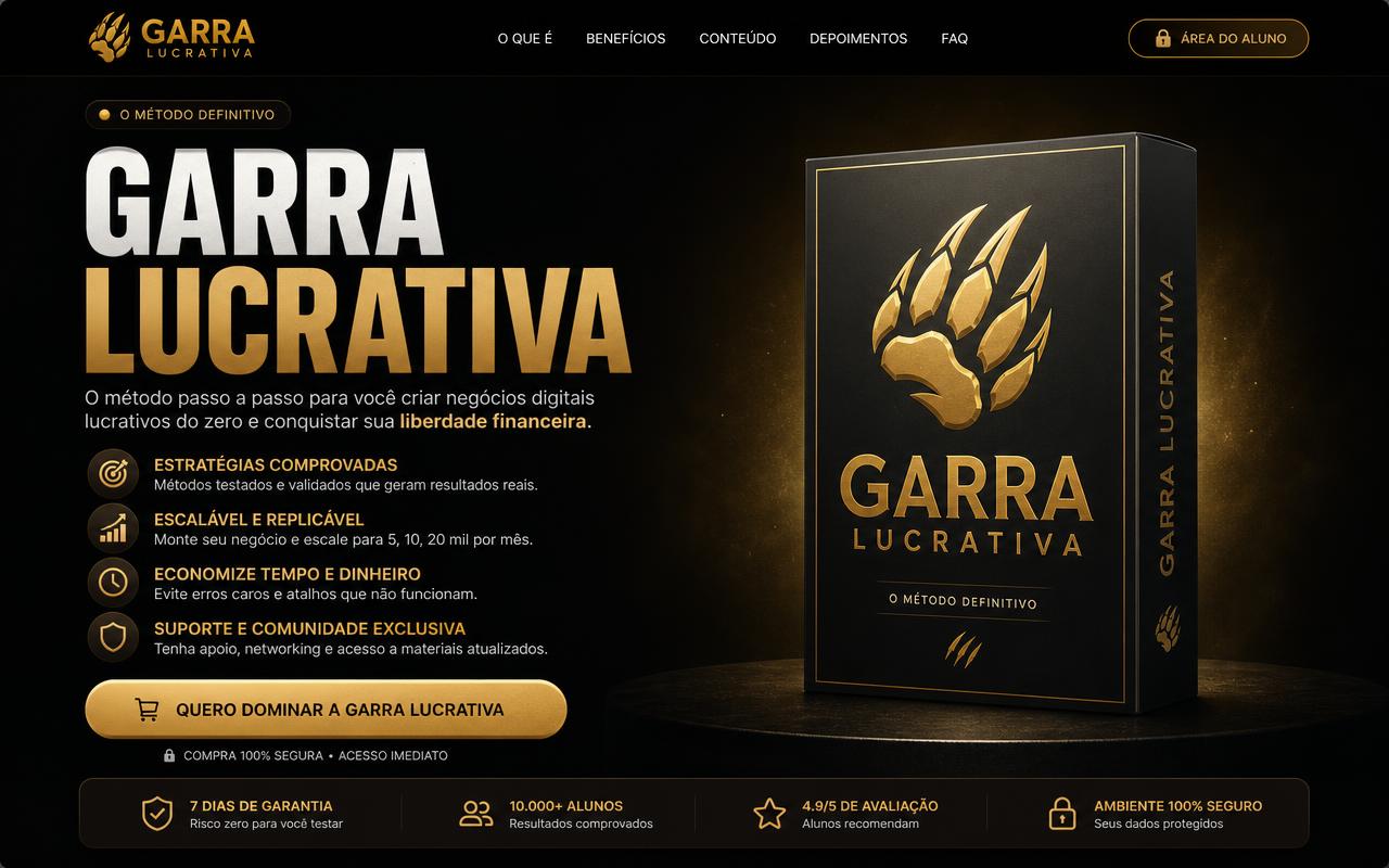 Página de vendas